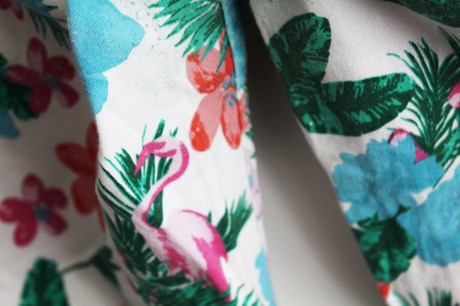 Vintage weiße tropische Print Jeans Hawaii Floral Print | Etsy