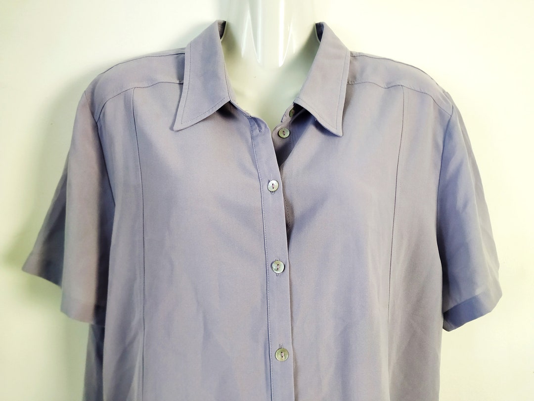 Vintage Lavender Lilac Minimalist Solid Color Shirt Button - Etsy