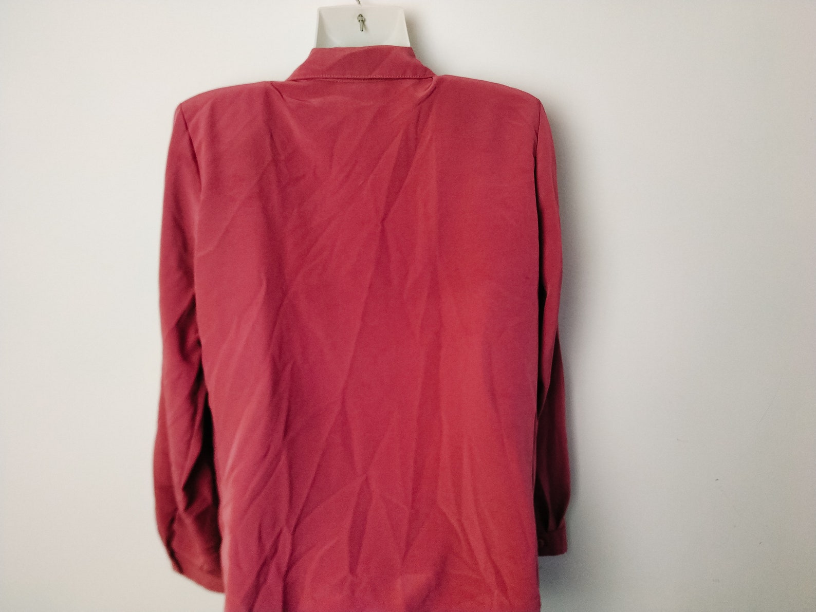 Vintage Magenta Shirt XL Hot Pink Shirt Floral Blouse - Etsy