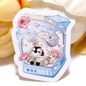 Pegatina original de Milk | Paquete de pegatinas troqueladas brillantes, colección de pegatinas para portátil Kawaii, adorables pingüinos bebés, decoración del hogar para Bullet Journal