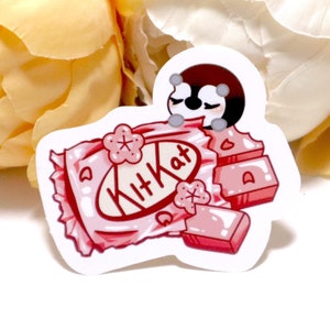Pocky Sakura Aufkleber, Diecut Glossy Sticker Pack, Kawaii Laptop Aufkleber Sammlung, Cute Baby Penguin Lover, Bullet Journal Home Decor
