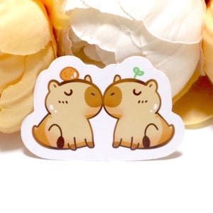 Capybara Aufkleber ｜ Diecut Glossy Sticker Pack, Laptop Aufkleber Sammlung, Capy Hot Spring Onsen Lover, Bullet Journal Dekoration, Home Decor