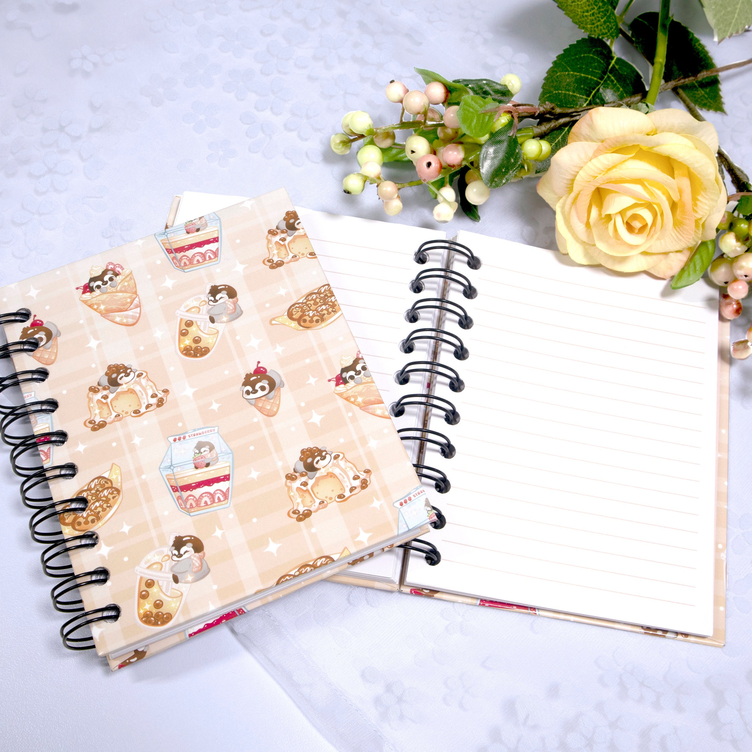 Buy Hello Kitty Spiral A6 Notebook - Cupcake Tea Party at Tofu Cute