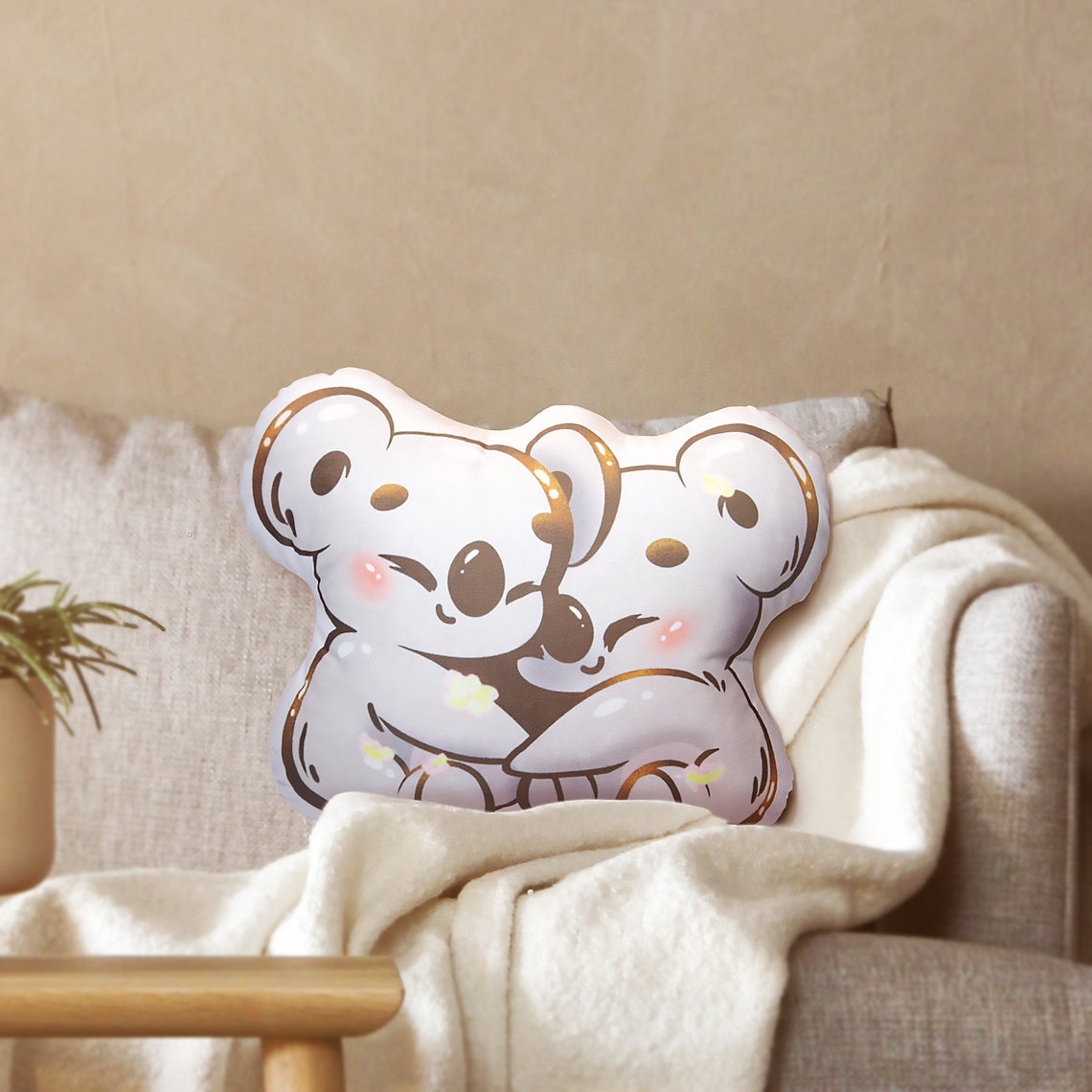 Cute Koala Hug Pillow kawaii koala pillow nursery pillow Etsy
