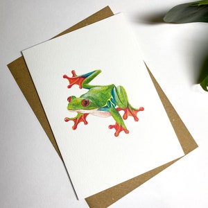 A6 Tropischer Frosch Karte