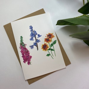Carte A6 Fleurs sauvages