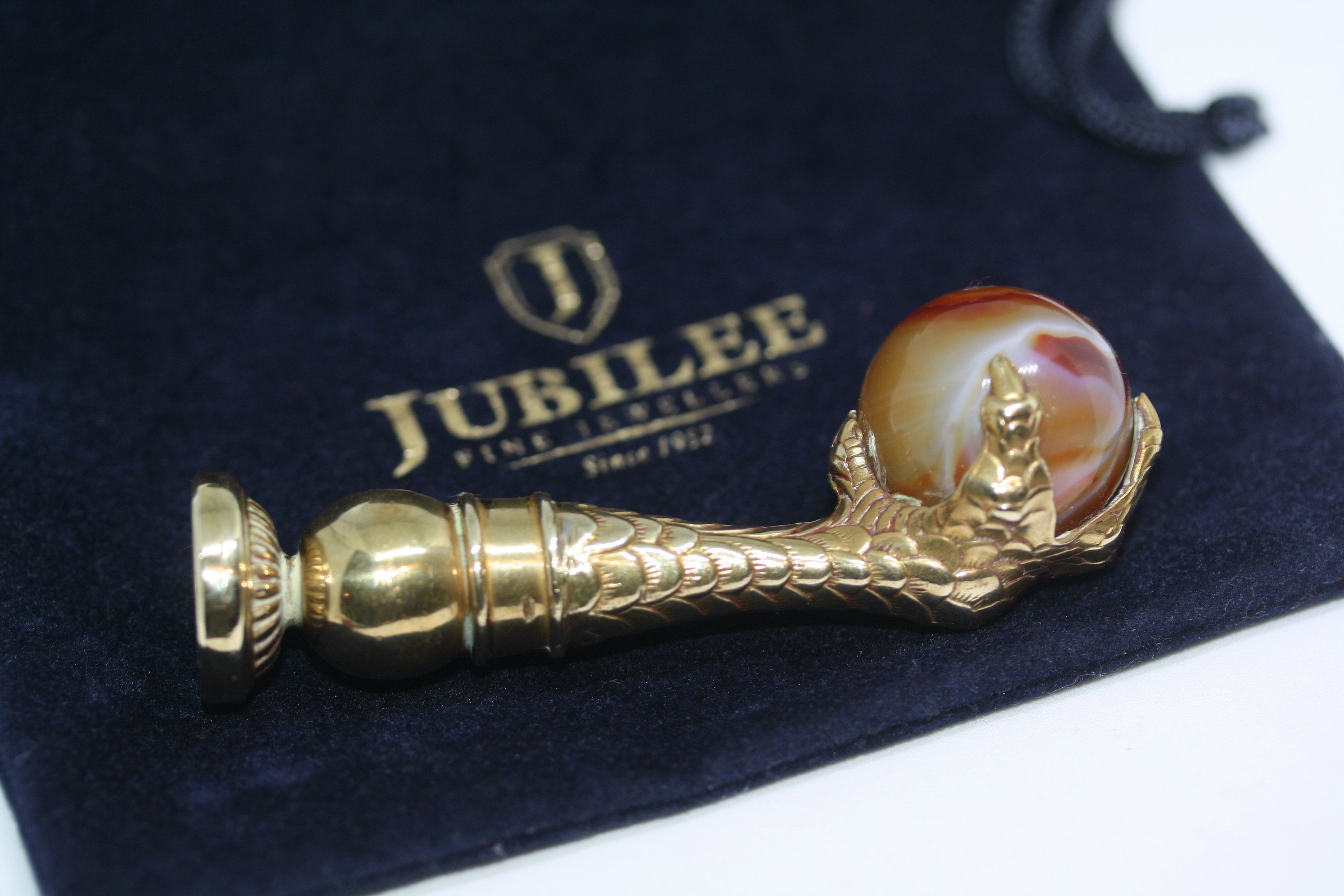 Glass Faceted Ball Wax Seal Handle