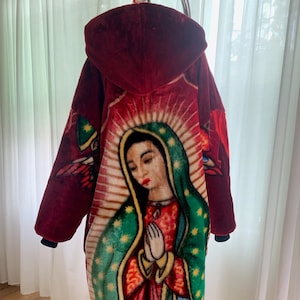 Virgen de guadalupe jean jacket discount
