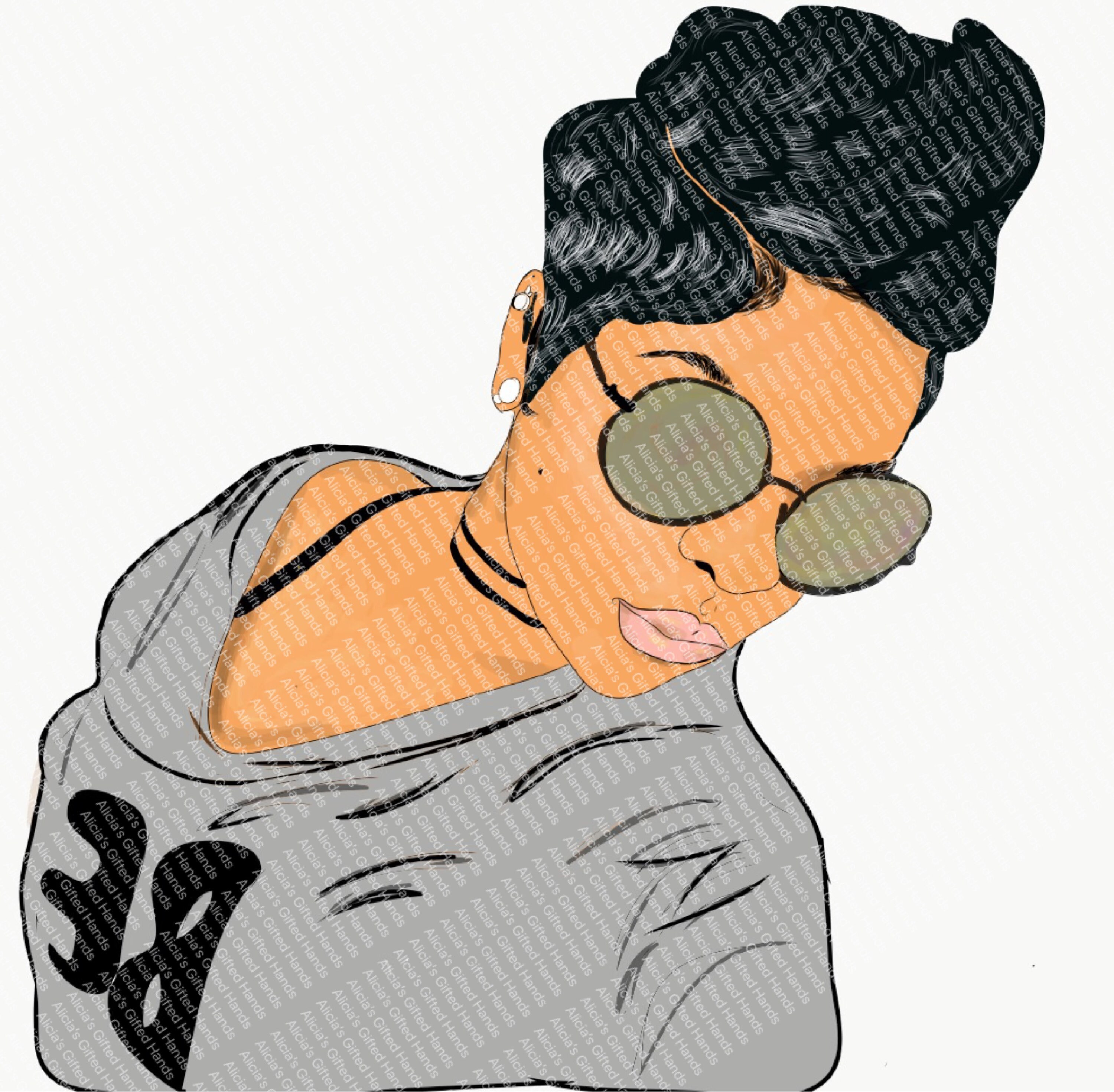 Short and Sassy,black Girl Beauty, PNG, Sublimation,shades, Diva