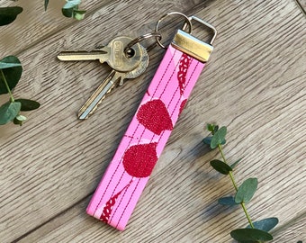 Fabric Key Ring | Key Fob | Handmade Key Ring | Key Chain | Floral Key Chain