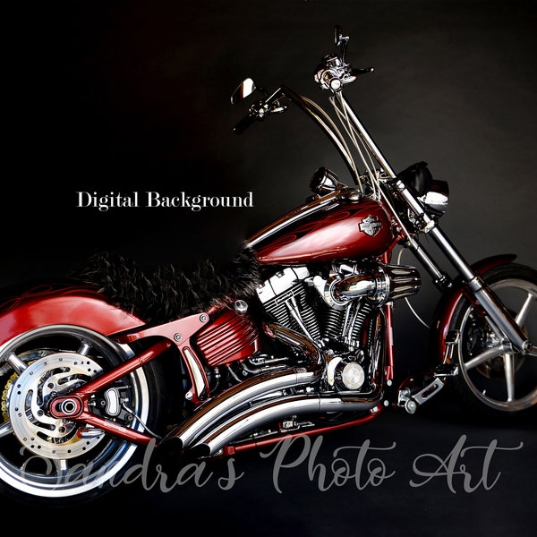 Digital Newborn Background,  digital backdrop, boy, Harley Davidson, Harley, bike, motorcycle