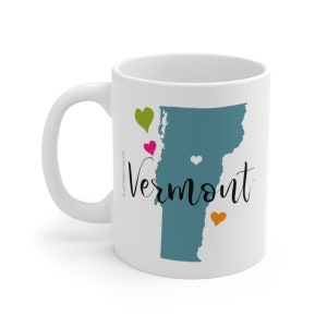 Vermont Mug, Vermont Lover, Vermont Coffee Mug, Vermont Gifts