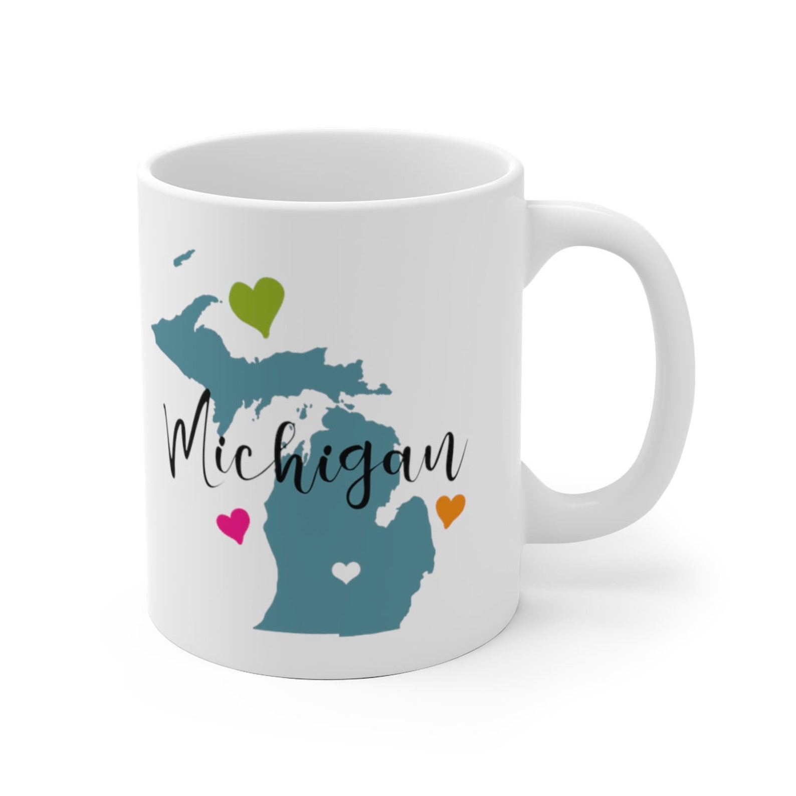 Michigan Mug Michigan Lover Gift Michigan Coffee Mug Etsy