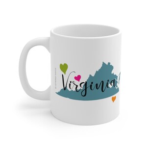 Virginia Mug, Virginia Lover Gift, Virginia Coffee Mug