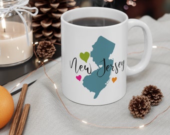New Jersey Mug, New Jersey Lover Gift, New Jersey Coffee Mug, New Jersey Gifts