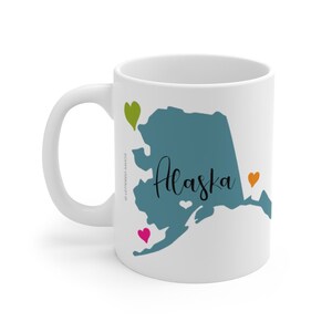 Alaska Coffee Mug, Coffee Cup Gift, Alaska Lover Gift, Alaska Coffee Cup, Alaska Gifts