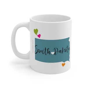 South Dakota Mug, South Dakota Lover, South Dakota Coffee Mug, South Dakota Gifts