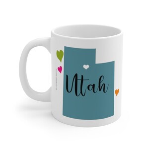 Utah Mug, Utah Lover Gift, Utah Coffee Mug, Utah Gifts