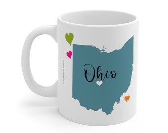 Ohio Mug, Ohio Lover Gift, Ohio Coffee Mug, Ohio Gifts