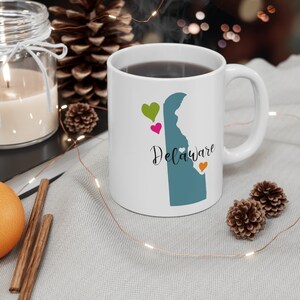 Delaware Coffee Mug, Coffee Cup Gift, Delaware Lover Gift, Delaware Coffee Cup, Delaware Gifts