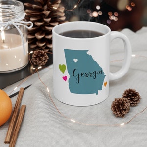 Georgia Coffee Mug, Coffee Cup Gift, Georgia Lover Gift, Georgia Coffee Cup, Georgia Gifts