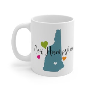New Hampshire Mug, New Hampshire Lover Gift, New Hampshire Coffee Mug, New Hampshire Gifts