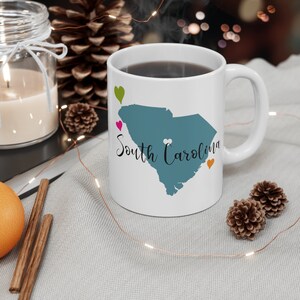 South Carolina Mug, South Carolina Lover Gift, South Carolina Coffee Mug, South Carolina Gifts