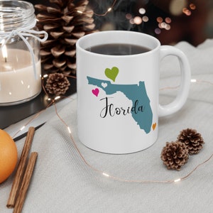 Florida Coffee Mug, Coffee Cup Gift, Florida Lover Gift, Florida Coffee Cup, Florida Gifts