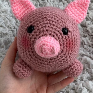 Crochet Pig Teddy Pattern PDF Lulu Piggy Plush Soft Toy Pattern UK US Terms image 10