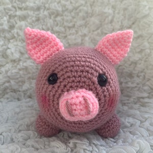 Crochet Pig Teddy Pattern PDF Lulu Piggy Plush Soft Toy Pattern UK US Terms image 7