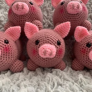 Crochet Pig Teddy Pattern PDF Lulu Piggy Plush Soft Toy Pattern UK US Terms image 8