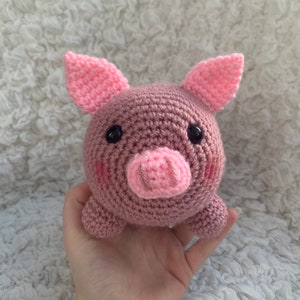 Crochet Pig Teddy Pattern PDF Lulu Piggy Plush Soft Toy Pattern UK US Terms image 3