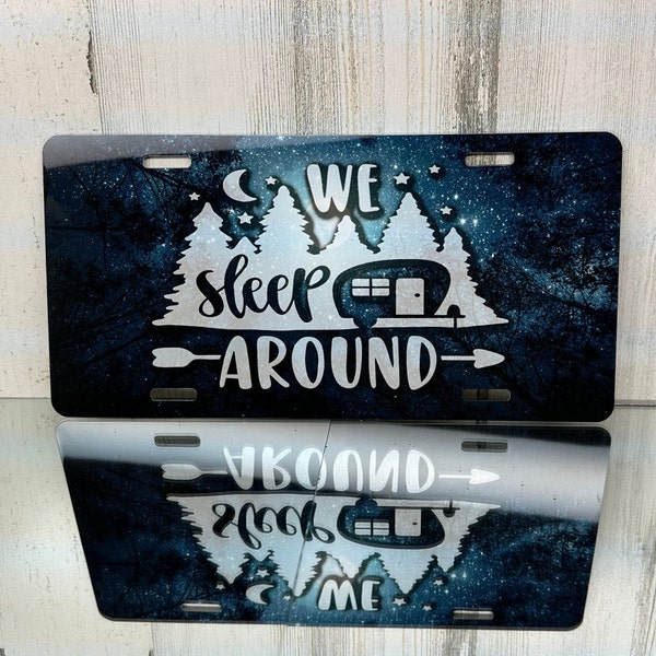 Wood Happy Camper Plates Etsy