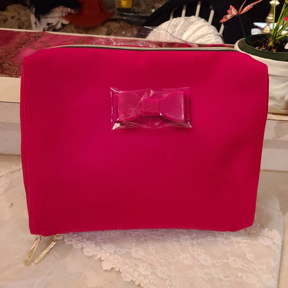 Estee Lauder Red Velvet Cosmetic / Makeup Bag / Train Case - Etsy