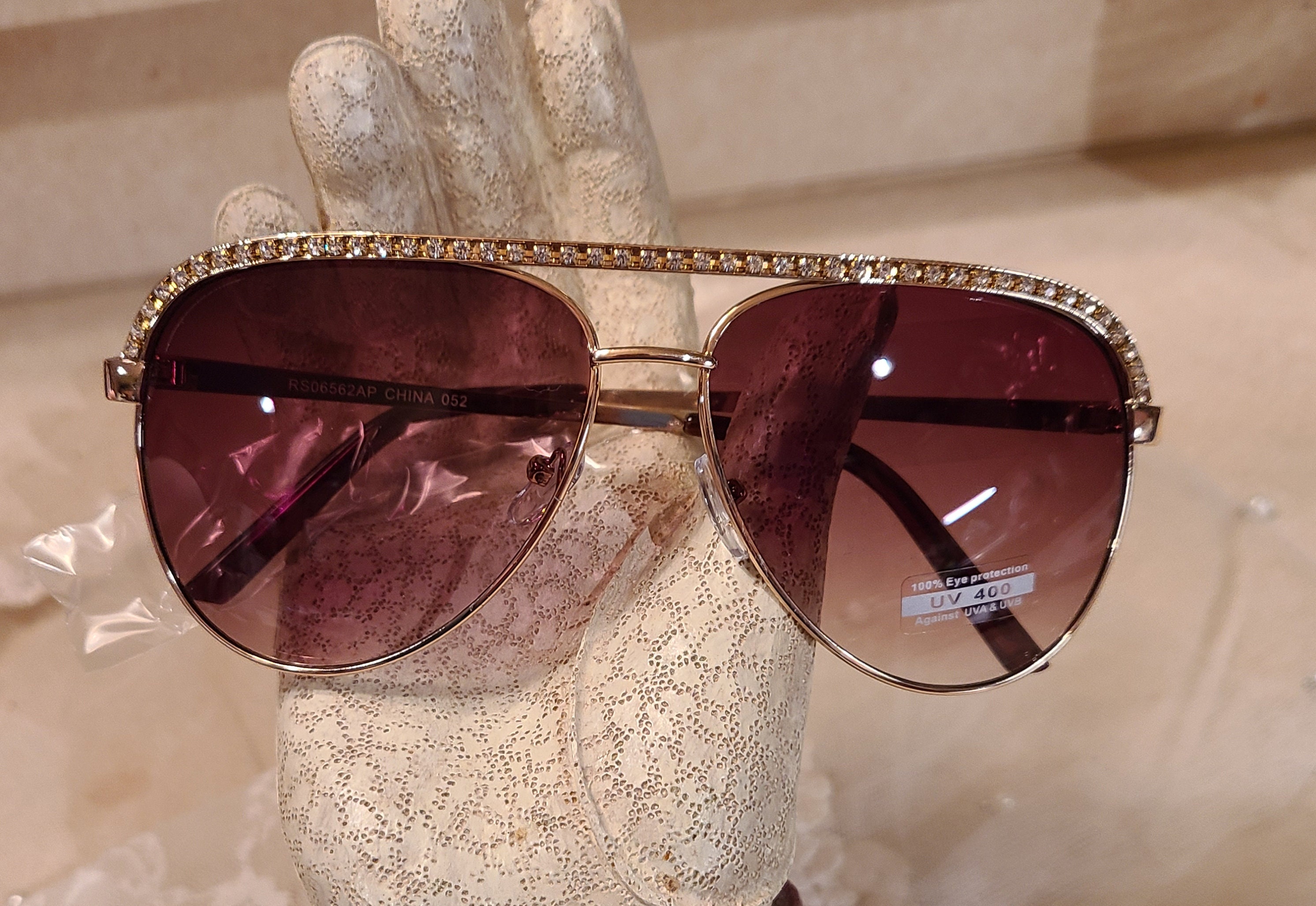 RESERVED for M Classic Aviator Rhinestone Bling Sunglasses 