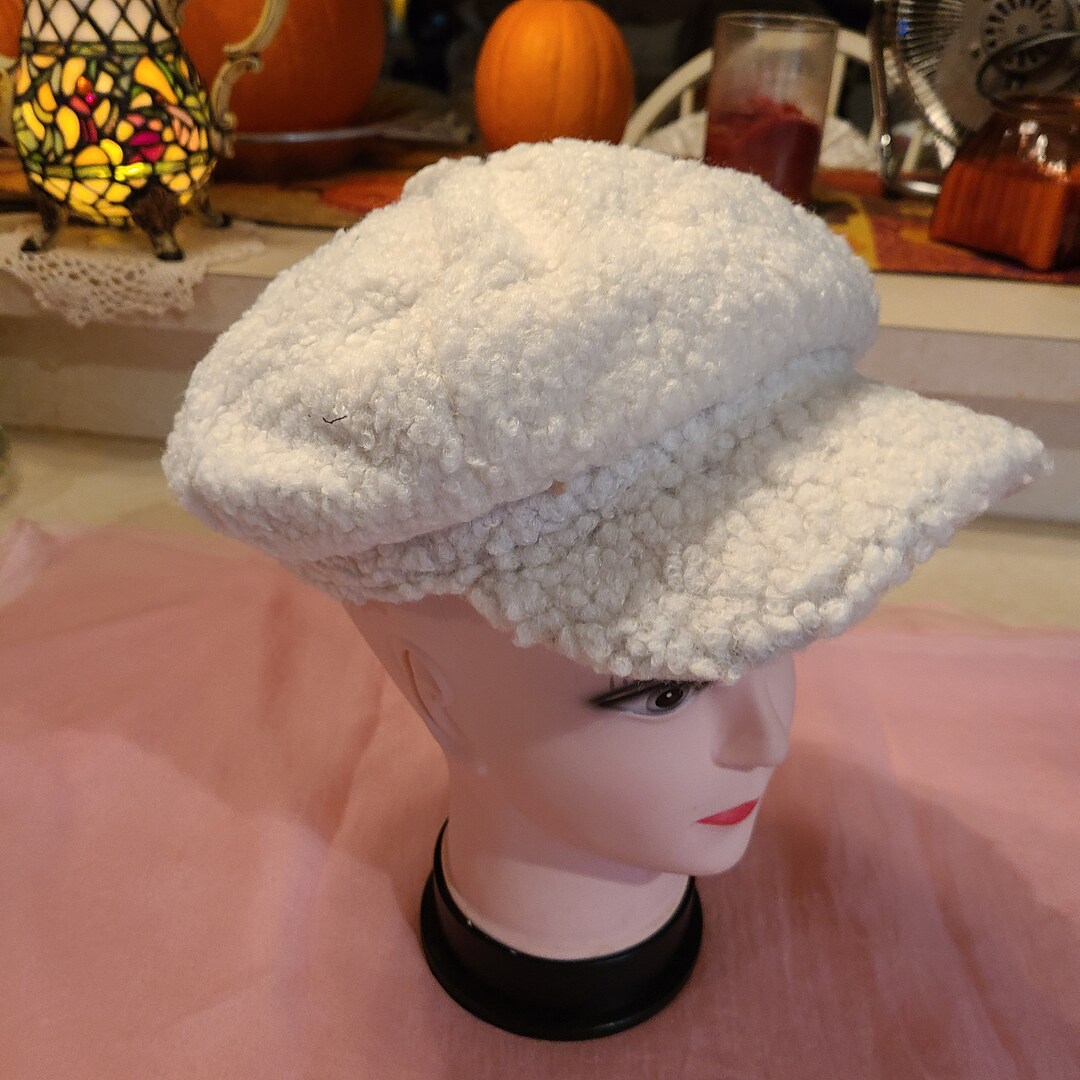 Unisex teddy Bear Faux Fur Newsboy Cap One Size Etsy