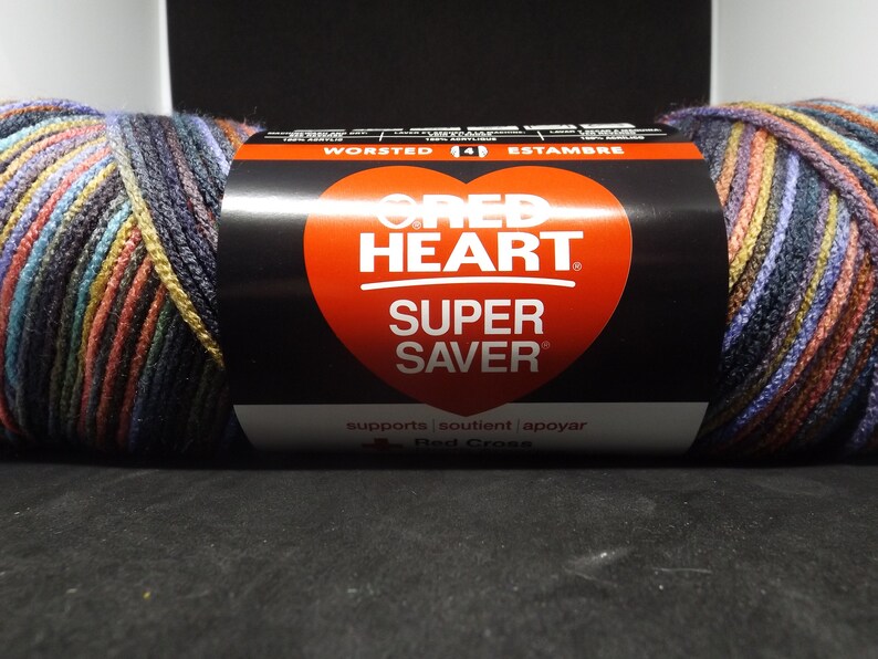 Red Heart Super Saver Variegated Yarn 3991 Earthy 4 Med 5 | Etsy