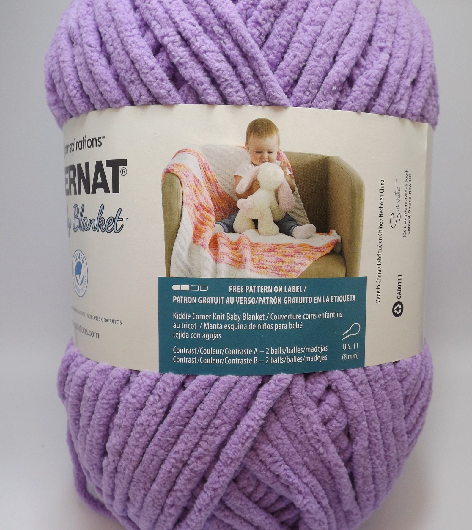 Bernat Baby Blanket Yarn Colour 04310 Baby Lilac 300 Etsy