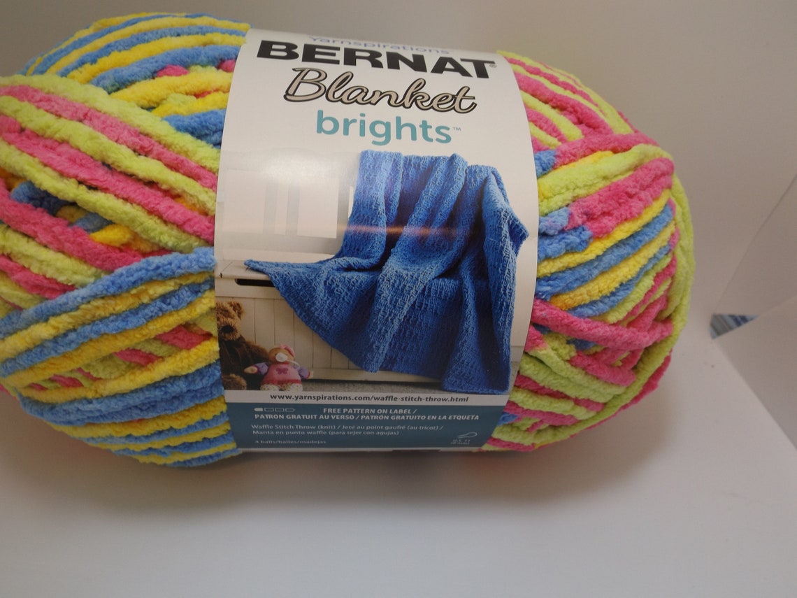 Bernat Blanket Brights Yarn Color 12013 Sweet & Sour Etsy
