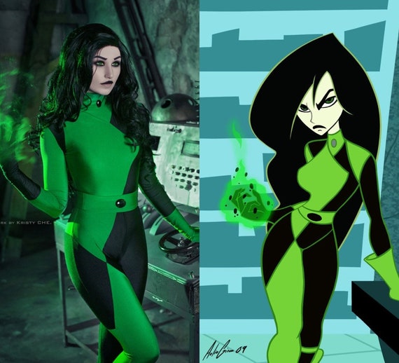 Kim Possible Shego Cosplay Costume Custom Made