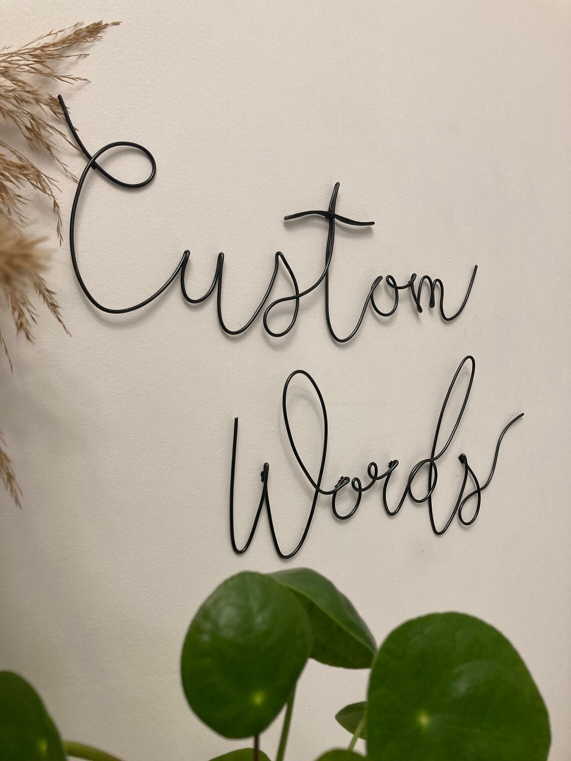Custom Words Wire Art Wall Sign Personalized Wire Art Etsy