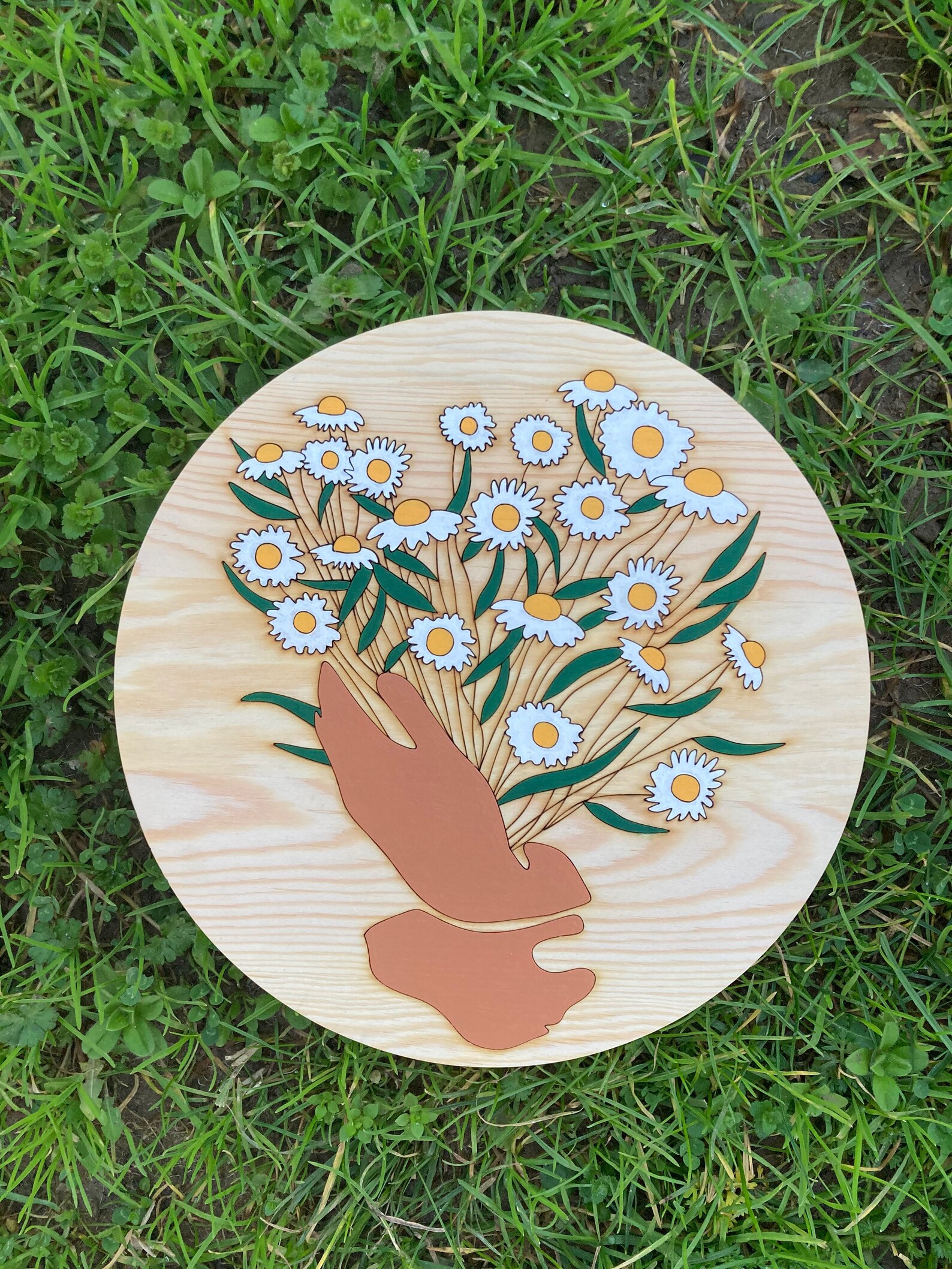 Wood Painting By Number Kit Wood Painting Craft Kit DIY Etsy