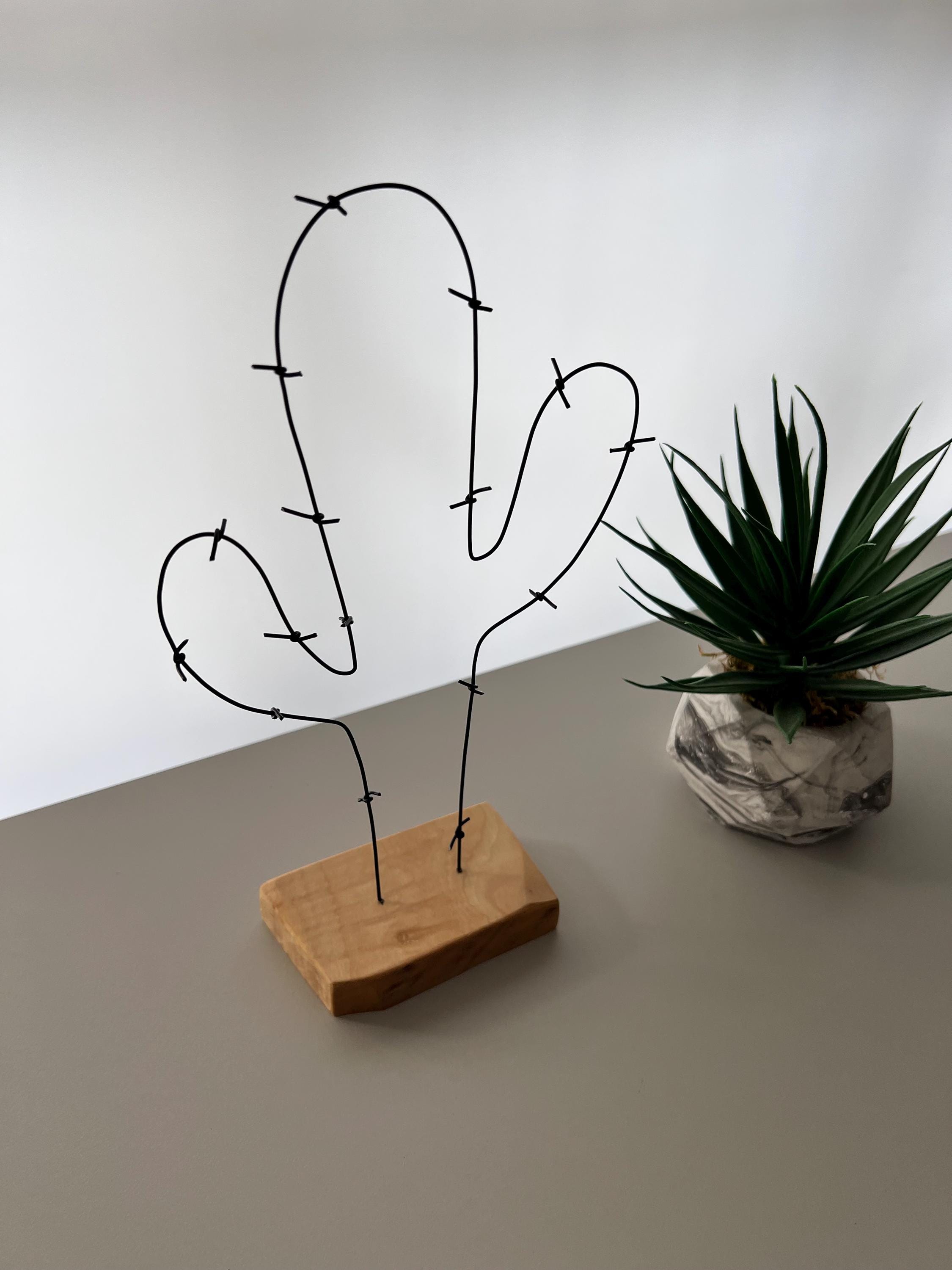 銅製壁飾り、銅製風見鶏、銅製星座、銅製孔雀、壁飾り、3枚セット Wire Art Sculpture Cactus, Wire Art Sculpture, Tabletop