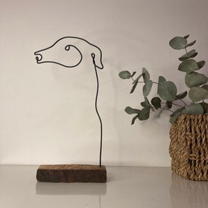 Wire Art Hond /Wire Art Sculpture/Handgemaakt/Abstract/Liefde/Tabletop Decor Wire Art Minimalistische abstracte stijl