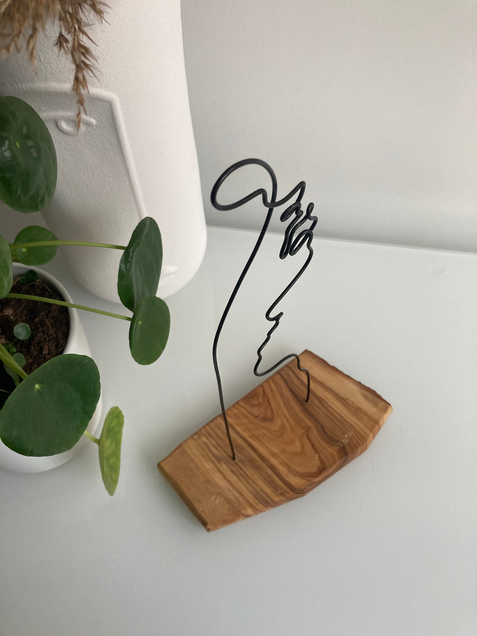 Wire Art One Line Couple Kiss Wire Sculpture of Abstract - Etsy