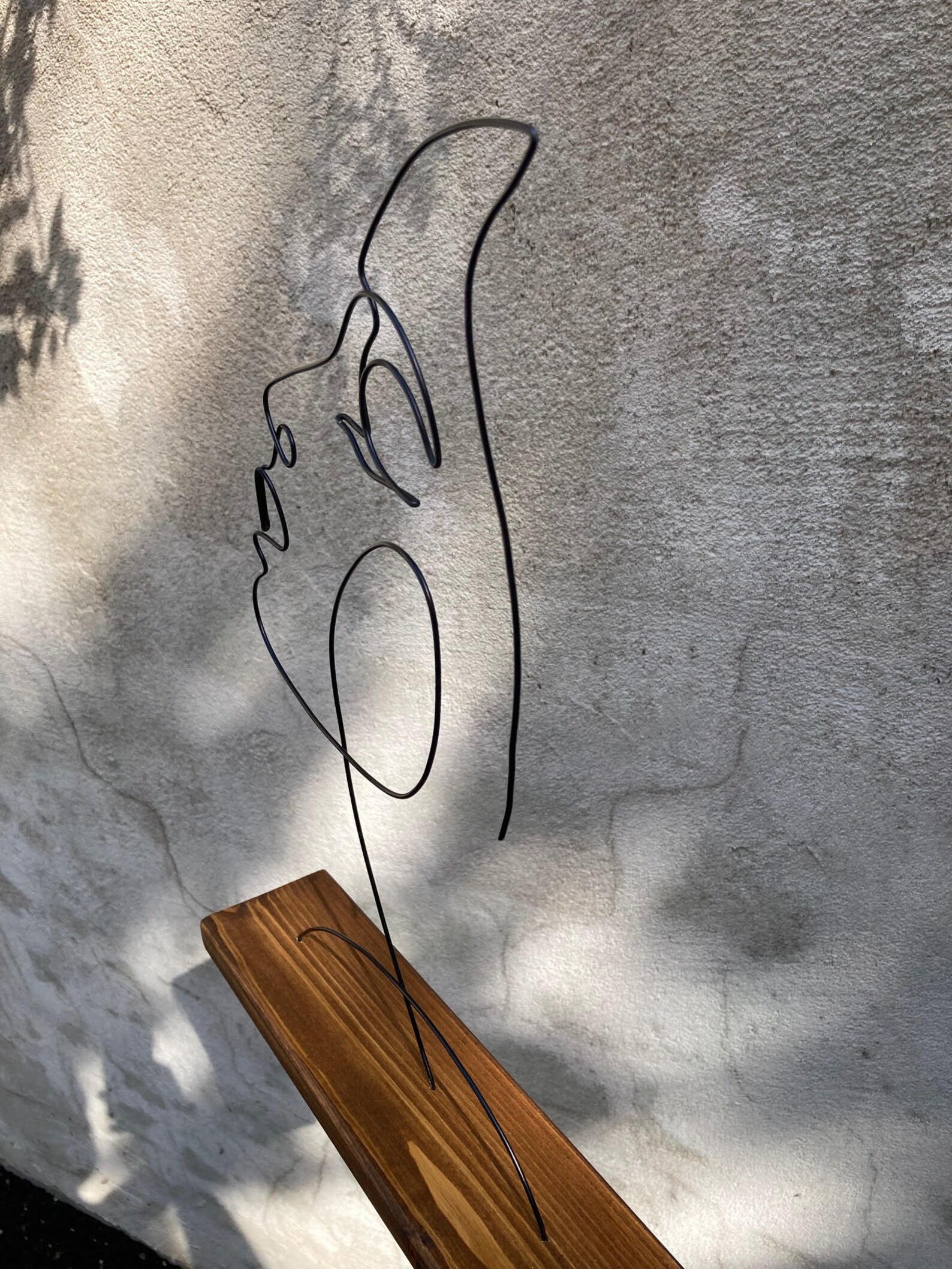 Lady Wire Metal Wall Art