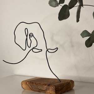 Wire Art Elephant /wire Art - Etsy