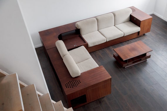 Sofa with integrated table deals