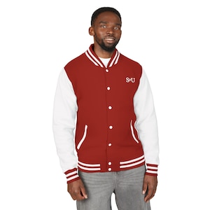 Stylish Unisex Letterman Jacket for Casual Wear, College Spirit, Sports Events, Gift for Friends, Layering Piece