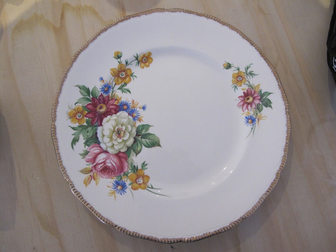 Royal Swan Plate Riverdale Pattern Stafforshire England Etsy Canada